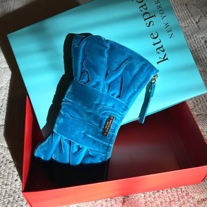 KATE SPADE velvet evening purse